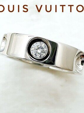 Louis Vuitton Petite Bag Empreinte Diamond White Gold Ring 49 No 9